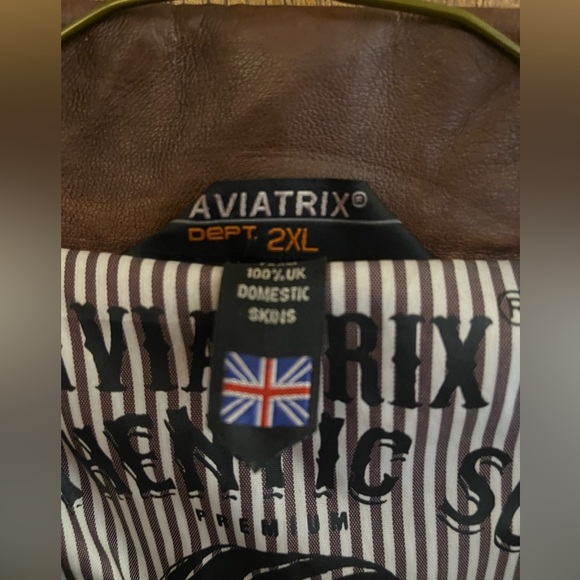 Mens Brown Leather Jacket - Picture 3 of 5